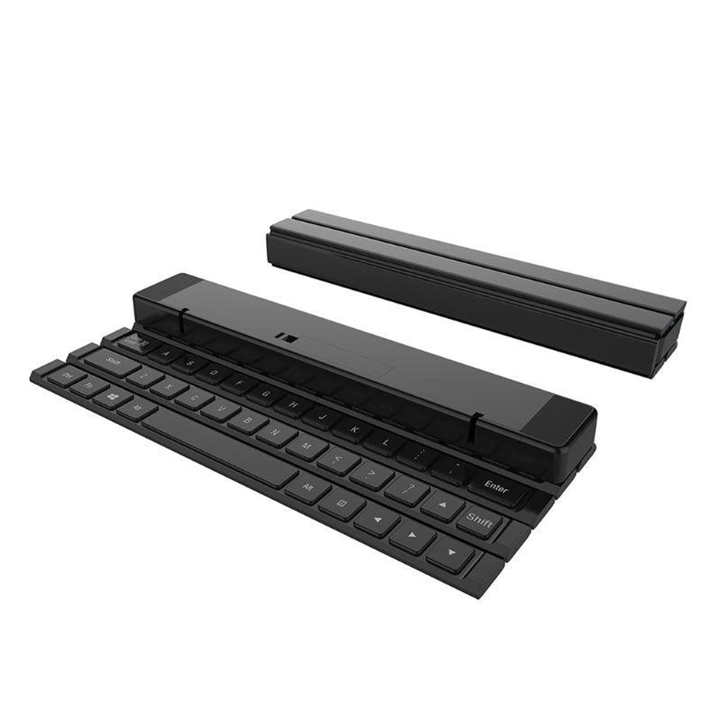 Portable Foldable Ultra-Thin Bluetooth Keyboard Pocket Sized for Windows iOS Red