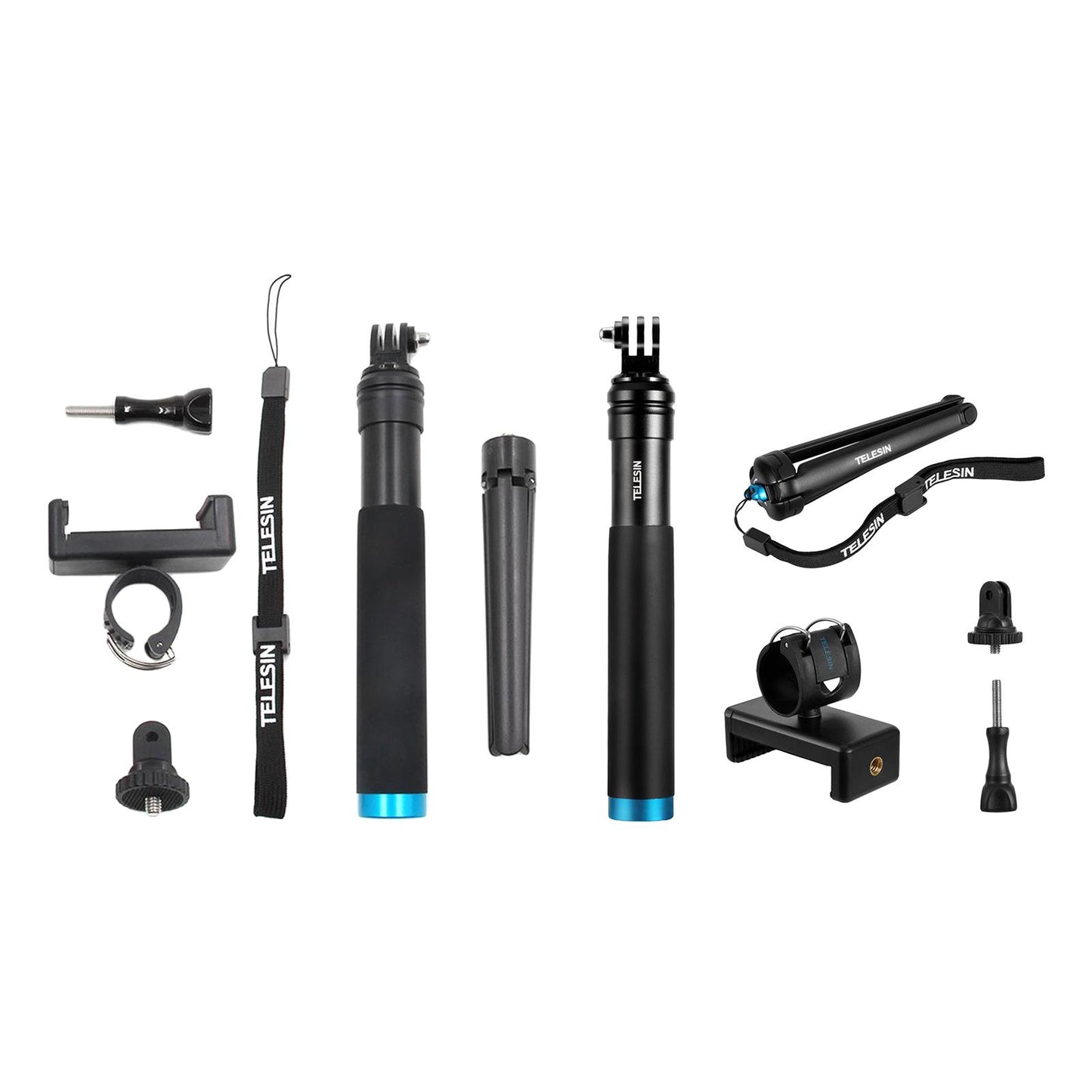 Premium Selfie Stick Adjustable Telescopic Rod Compatible for GoPro Hero Metal tripod