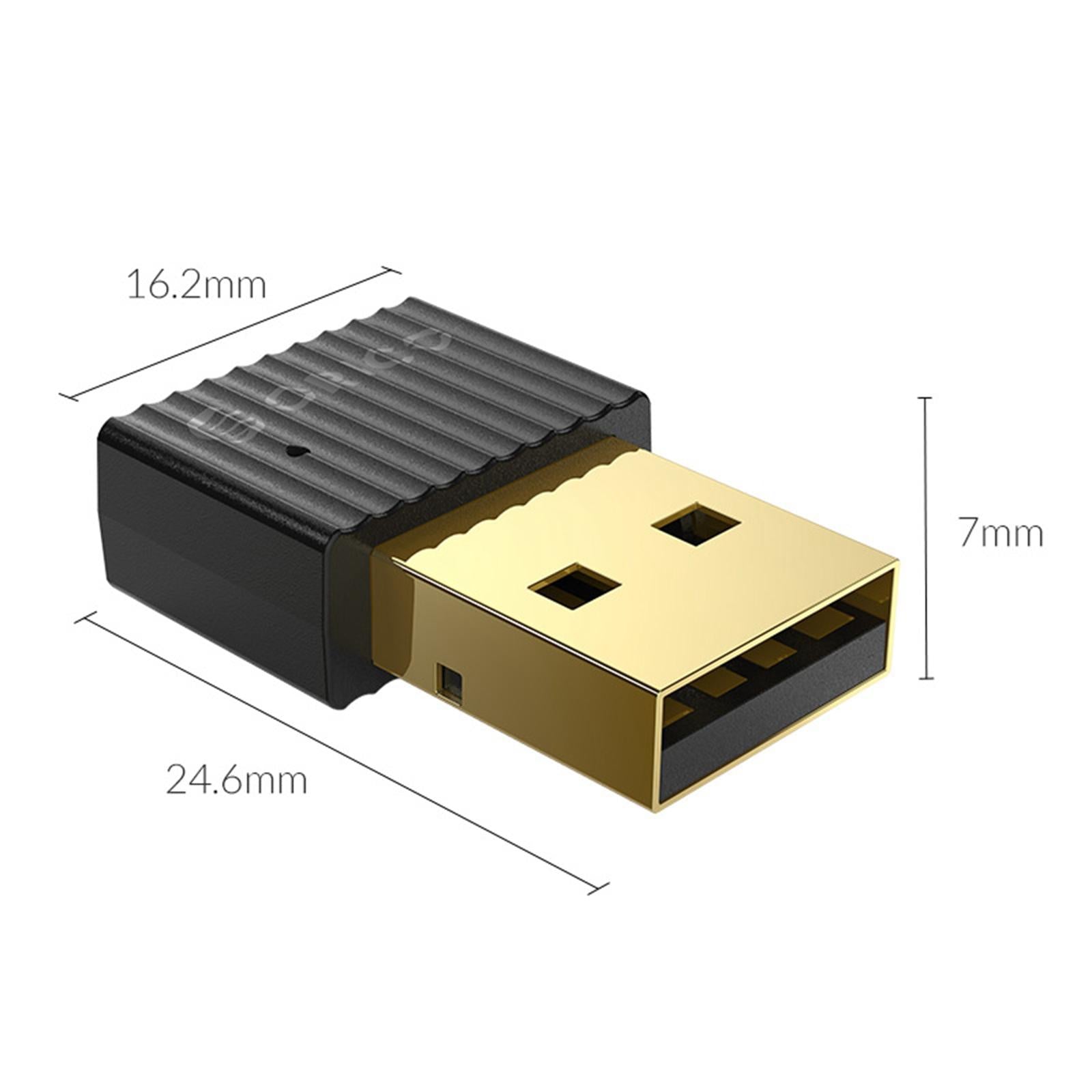 Low Latency Bluetooth Adapter Dongle for Bluetooth Mouse Headphones Speakers Black
