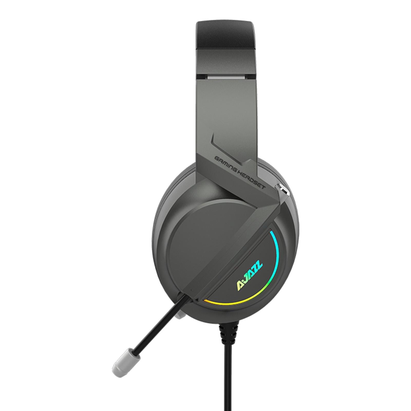 AX365 Gaming Headset 7.1 Channel Surround w/ Retractable MIC For PC Laptop Black 3.5mm