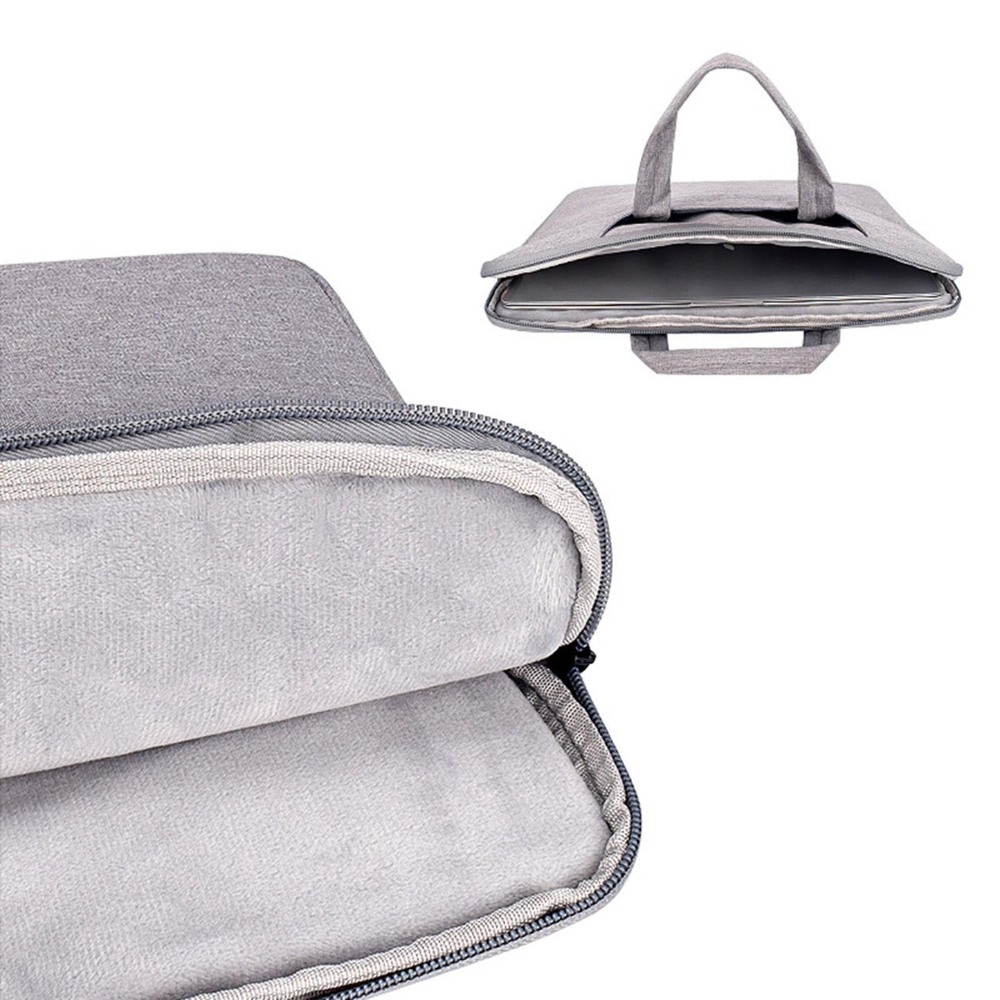 Laptop and Tablet Case Sleeve Waterproof Organizer Pocket for Men Women Grey 13.3inch
