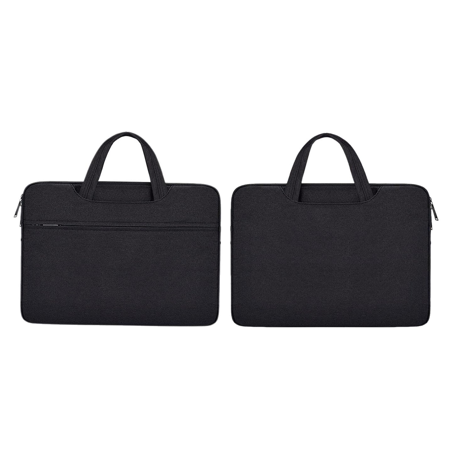 Laptop and Tablet Case Sleeve Waterproof Organizer Pocket for Men Women Black 15.6inch
