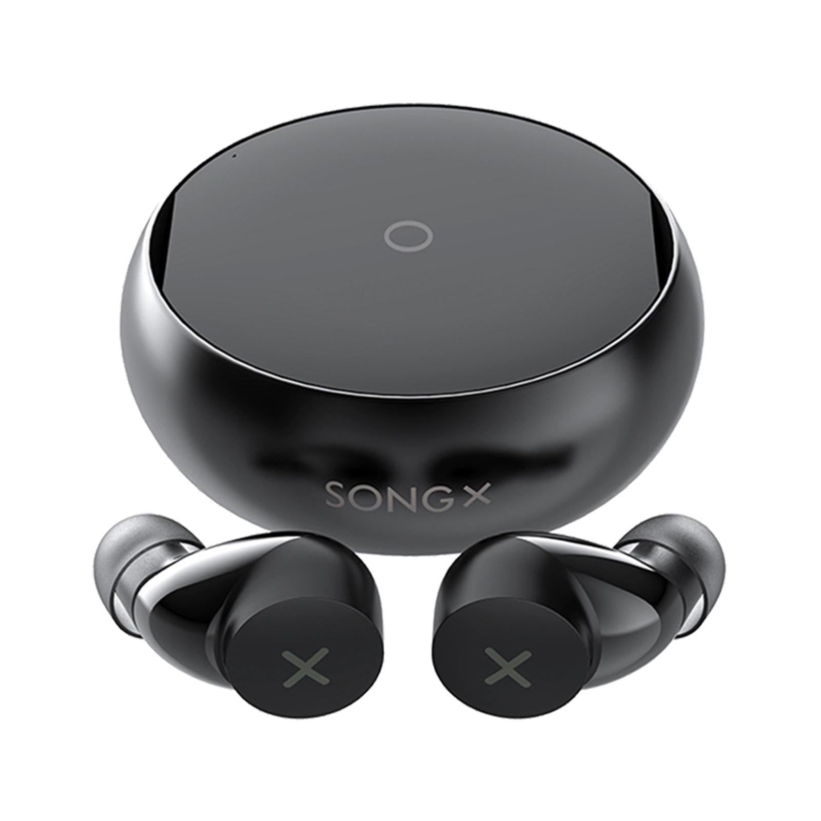 Blueteeth Wireless Earbuds Denoise Waterproof Star Loop Design Black