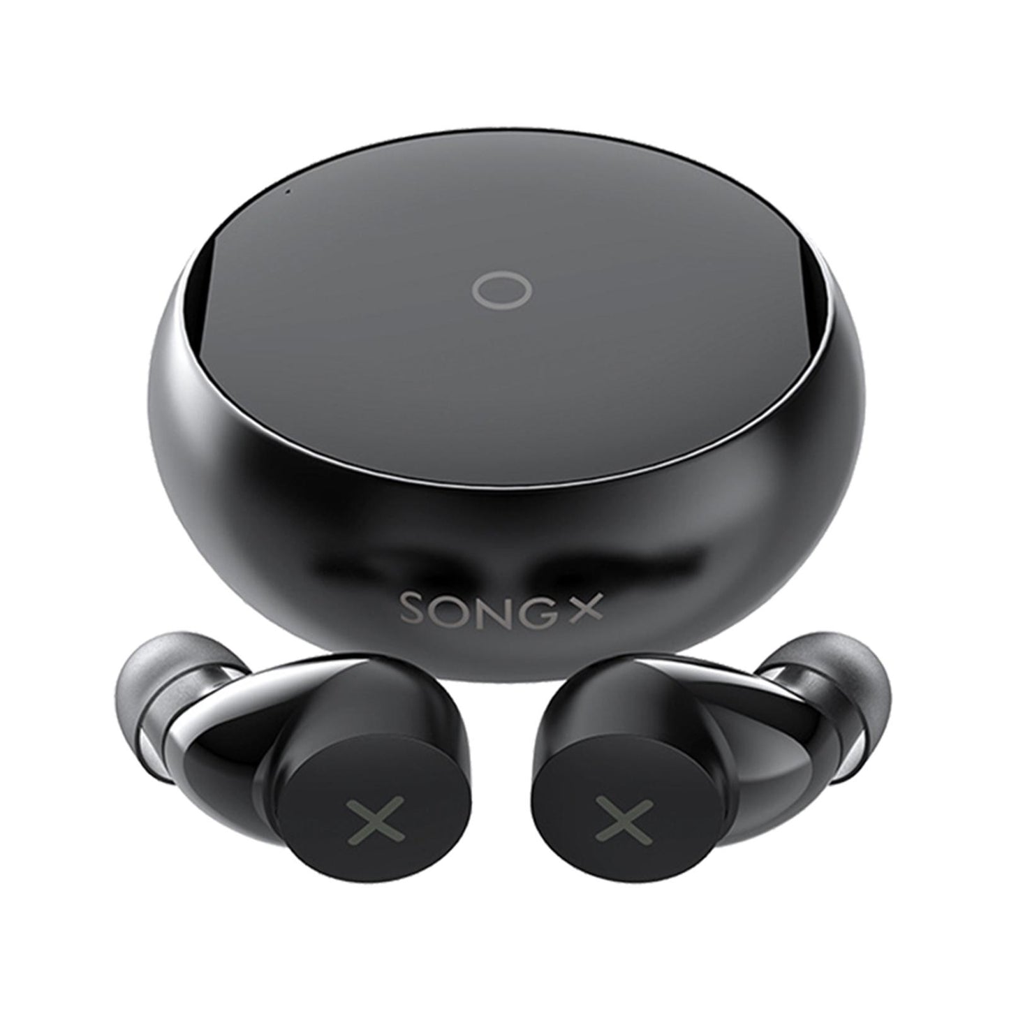 Blueteeth Wireless Earbuds Denoise Waterproof Star Loop Design Black