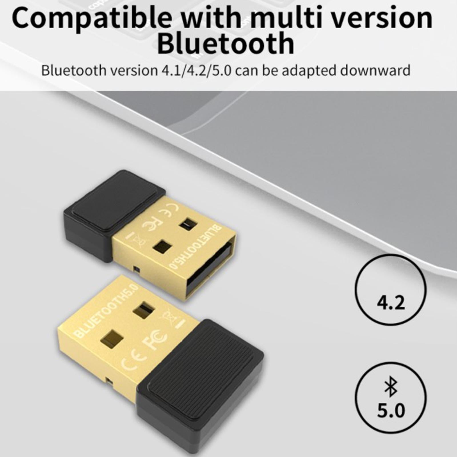 Mini USB Bluetooth 5.0 Adapter Dongle Wireless for Keyboard Mouse Hands Free