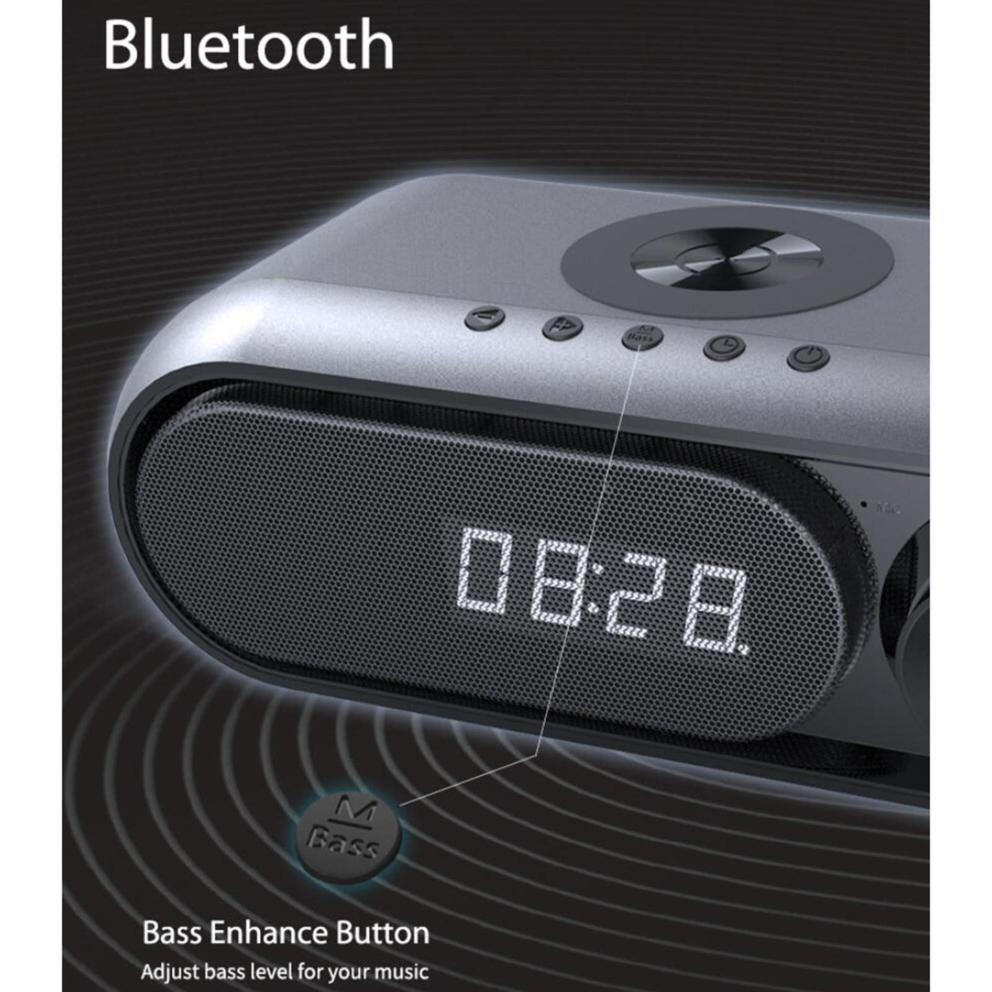 Bluetooth Speaker Wireless Charging for Phone FM Radio USB Charging Indoor