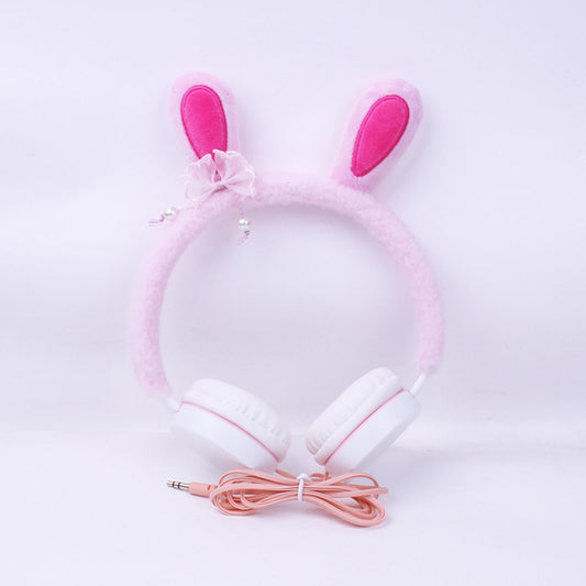 Kids Girls Wired headphones Headset Volume Control for Phone Tablet Pink