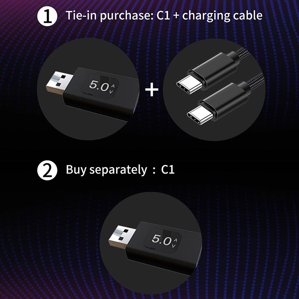USB-C Fast Charger Adapter Portable Compact 10x21x48mm For Android and IOS