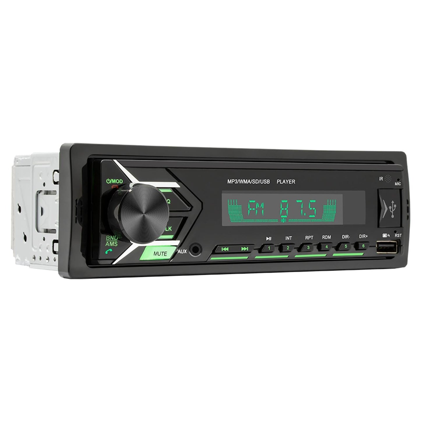 Digital Bluetooth Car Stereo Media Receiver AUX Input Remote Control 7 Color