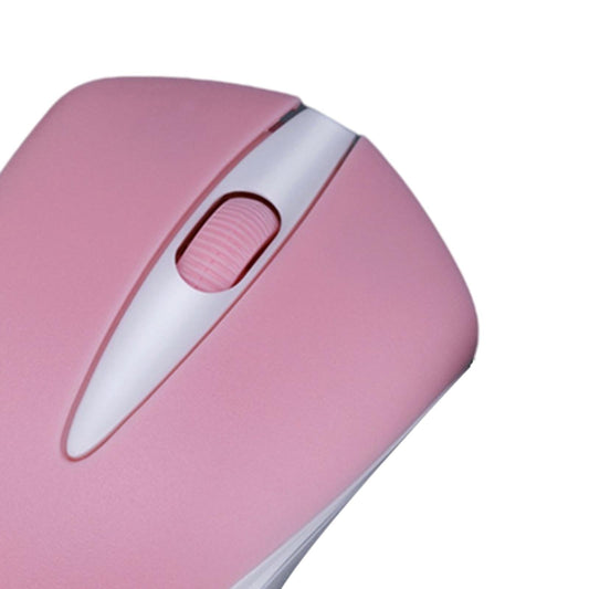 2.4GHz Mini Wireless Mouse 1200 DPI 3 Buttons for Windows for Study  Pink