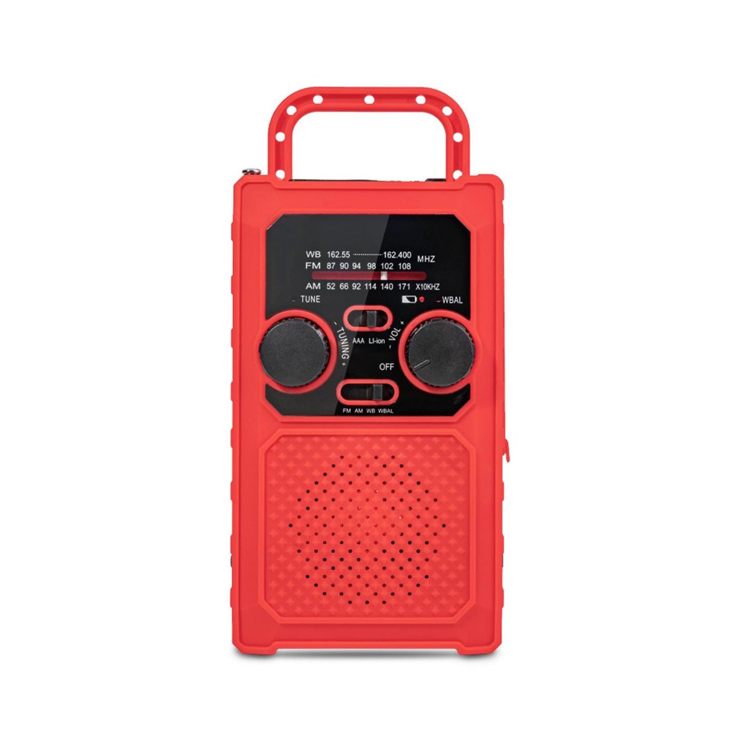 Emergency Solar Hand Crank Radio Portable Power Bank USB Charger SOS Alarm