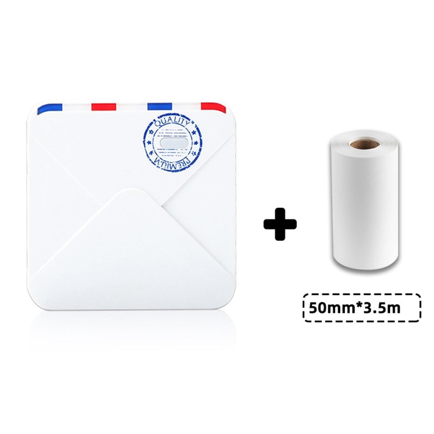 Photo Printer Portable Thermal Printer Smartphone for Study List  White