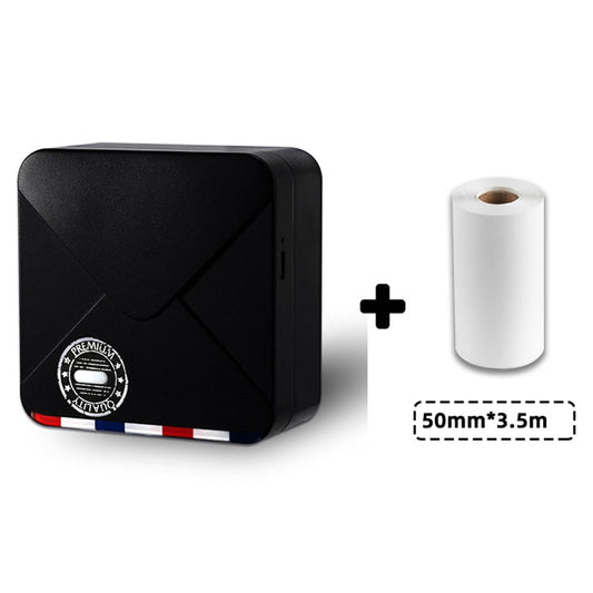 Photo Printer Portable Thermal Printer Smartphone for Study List  Black