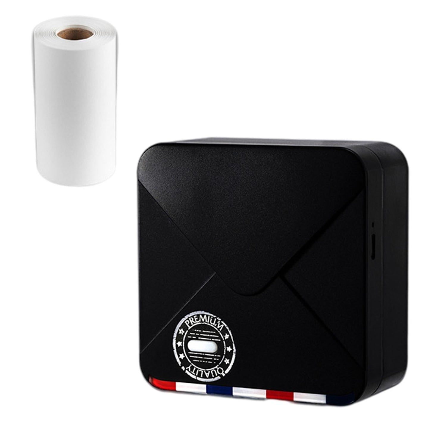 Photo Printer Portable Thermal Printer Smartphone for Study List  Black
