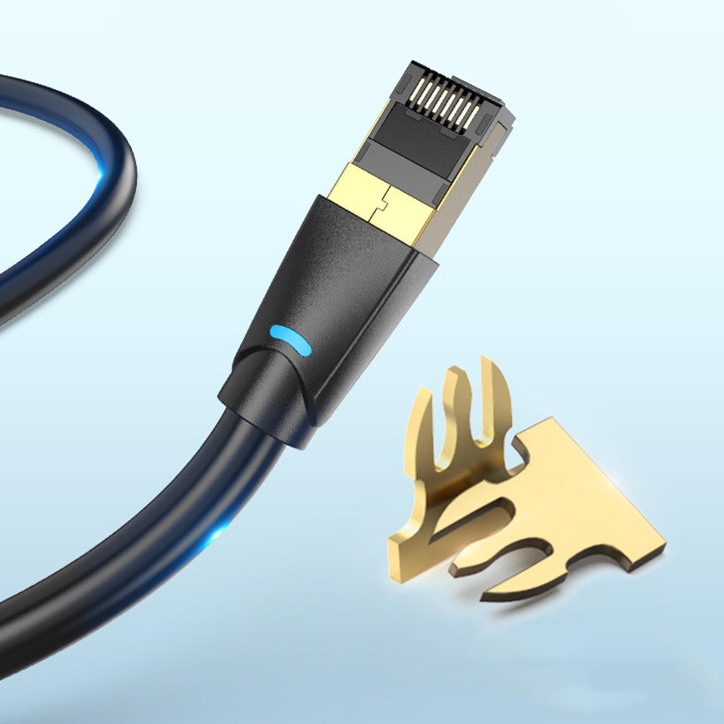 Ethernet Cable 40Gbps 2000Mhz Lan patch Plug and Play for Router Gaming 2m