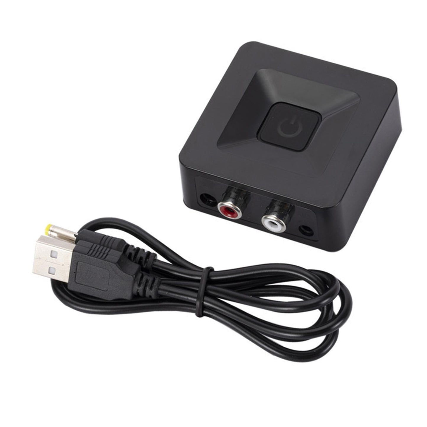 Wireless Bluetooth 5.0 Audio Receiver Adapter with 3.5 mm RCA USB Play Black