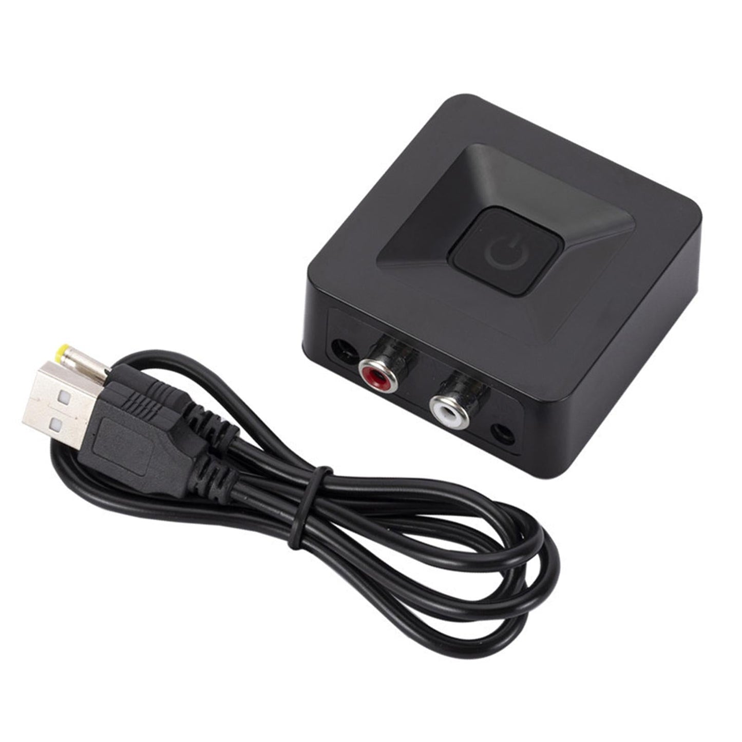 Wireless Bluetooth 5.0 Audio Receiver Adapter with 3.5 mm RCA USB Play Black
