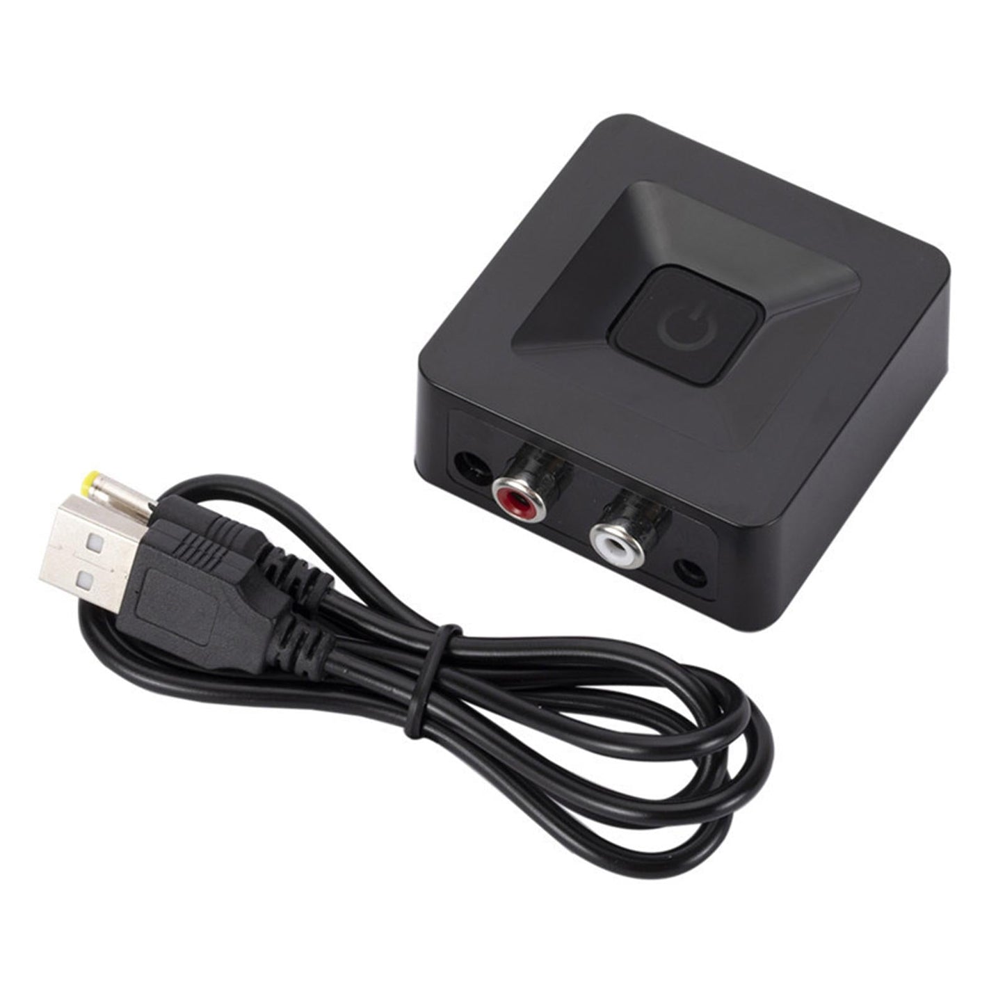 Wireless Bluetooth 5.0 Audio Receiver Adapter with 3.5 mm RCA USB Play Black