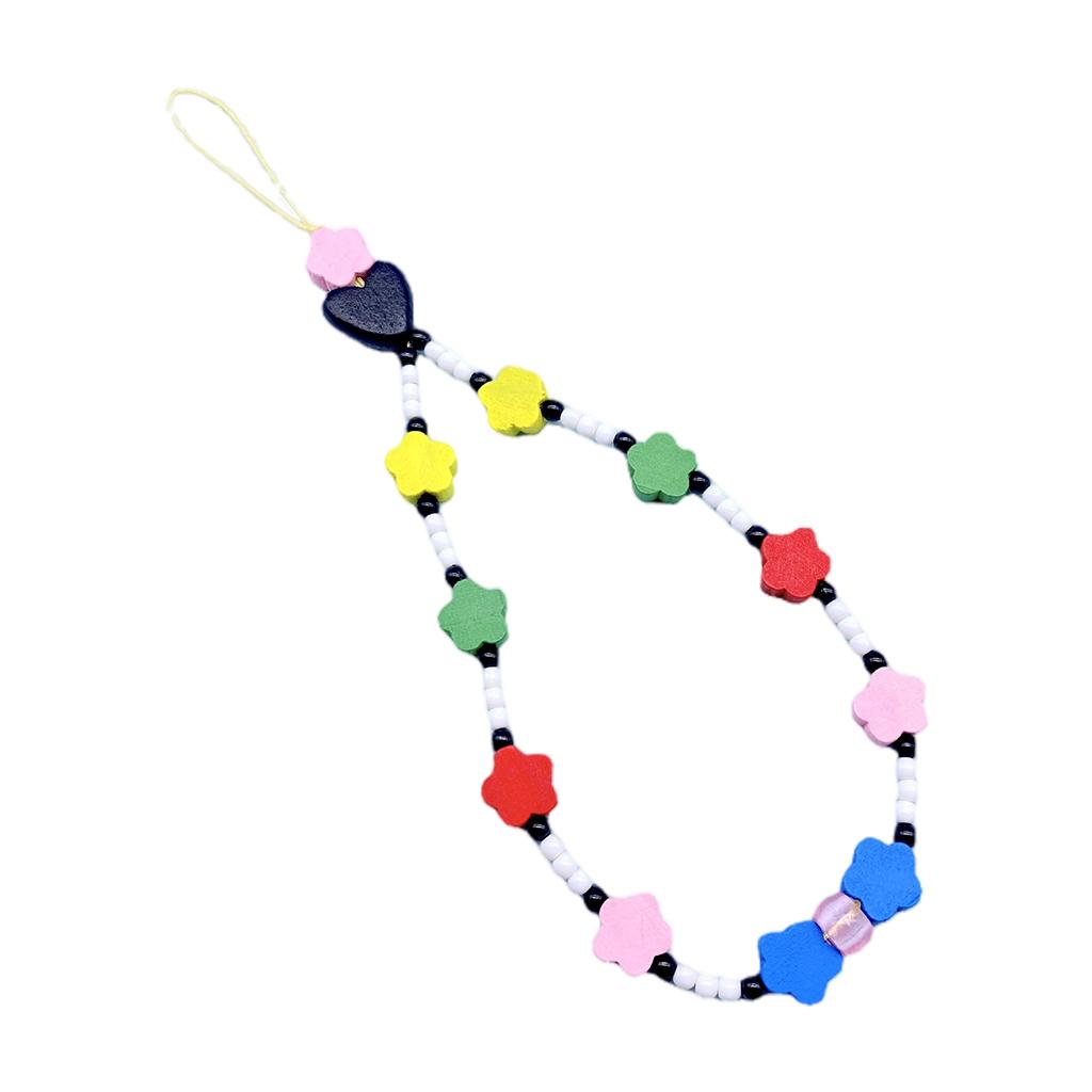 Flower Beaded Phone Lanyard Beads Key Chain for Girls Wide Usage Premium