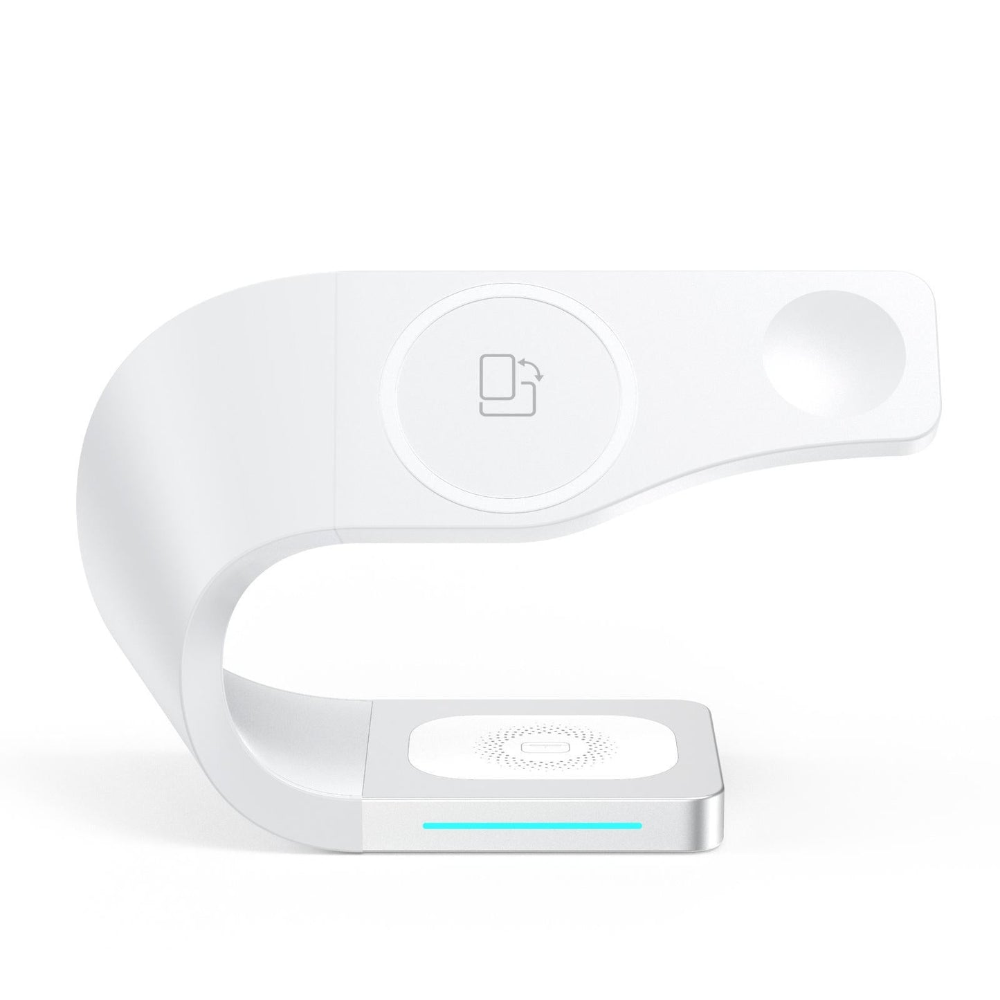 4 IN 1 Wireless Charger Dock Stand For iPhone 12 11 Pro XS MAX XR X 8 White