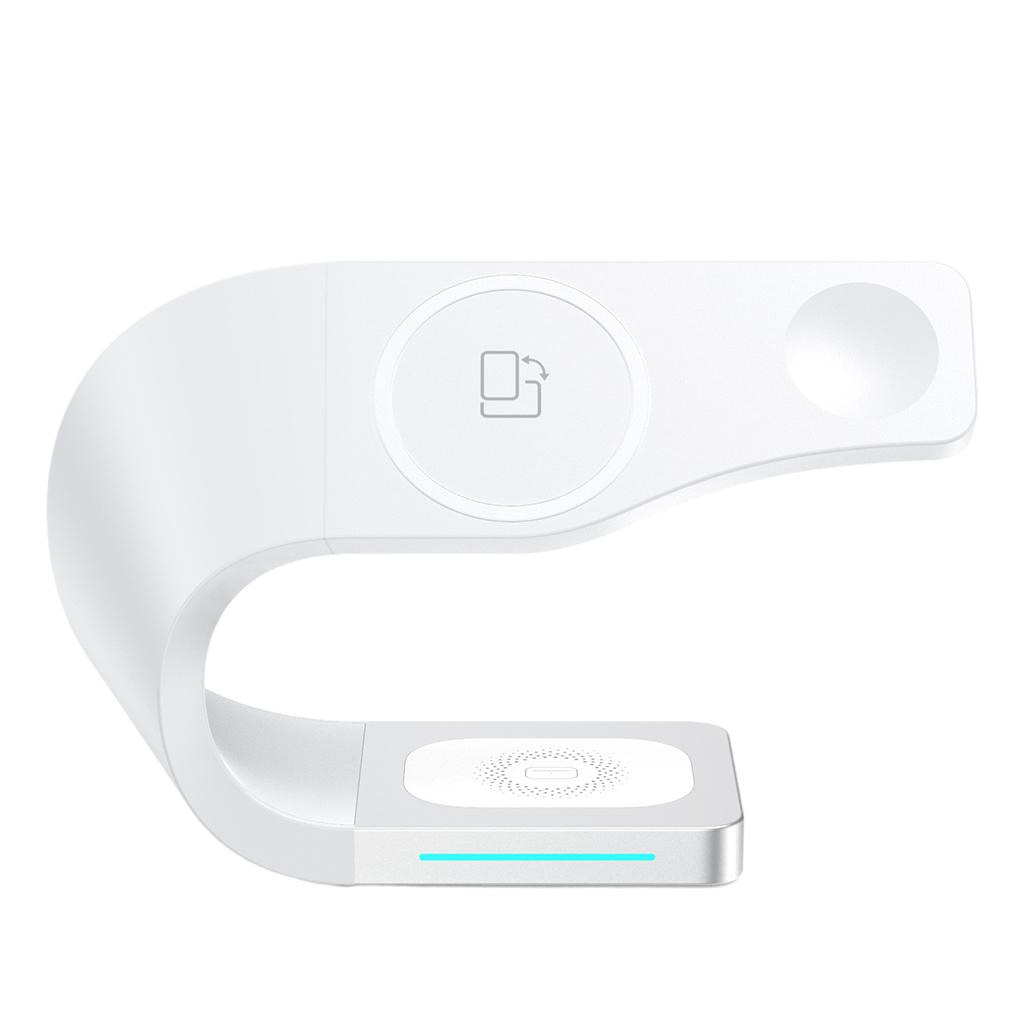 4 IN 1 Wireless Charger Dock Stand For iPhone 12 11 Pro XS MAX XR X 8 White