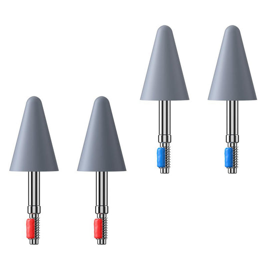 4Pcs Replace Pencil Tips Spare Nibs Stylus for MPencil 2Pcs Red 2Pcs Blue