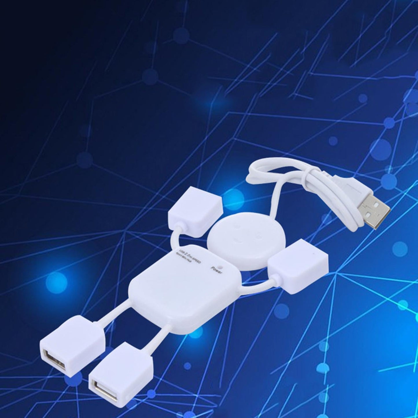 USB 2.0 Hub 4 Port Splitter for PC Computer Notebook Flash Drive Mobile