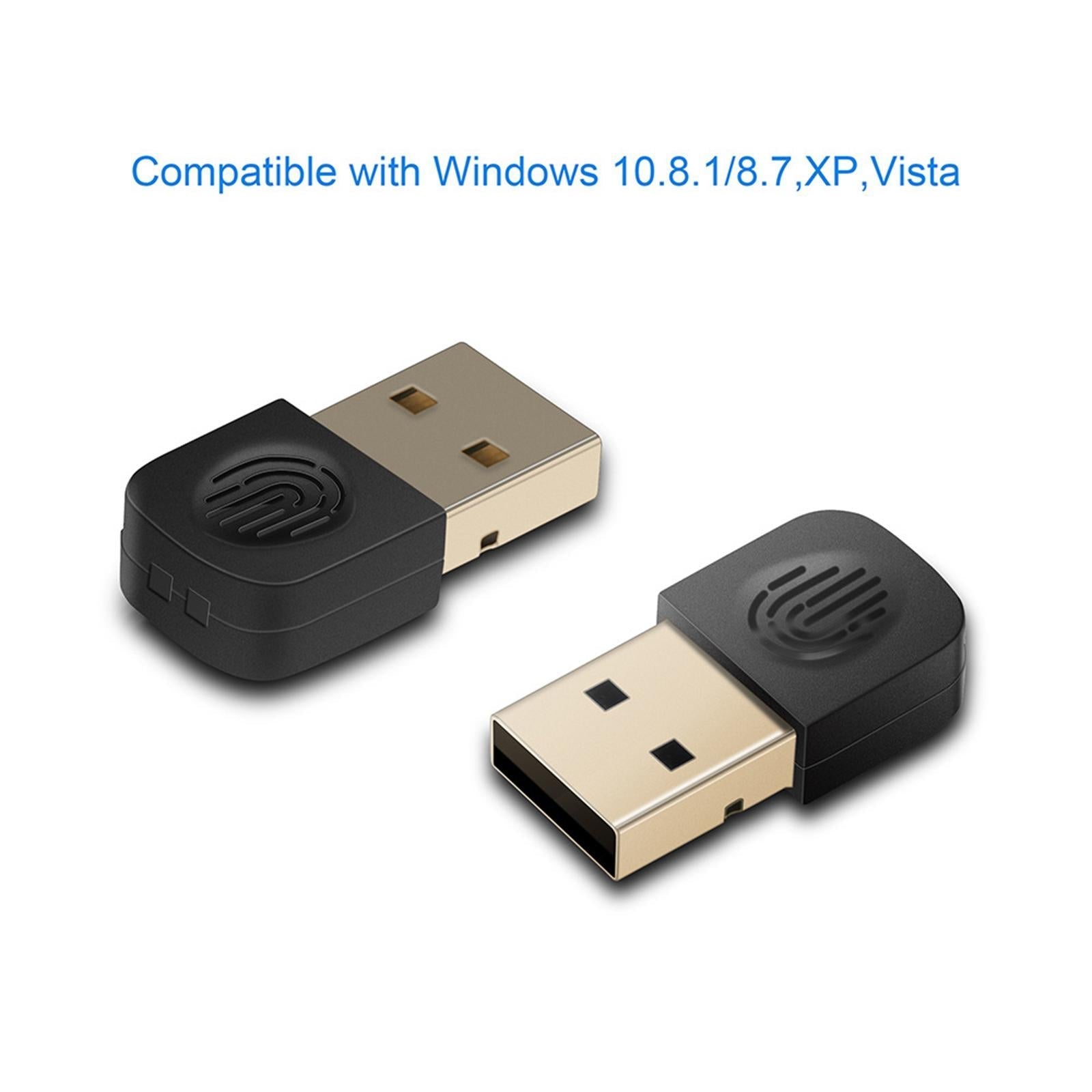 Portable USB Bluetooth 5.0 Adapter Dongle Wireless for Headphones Black