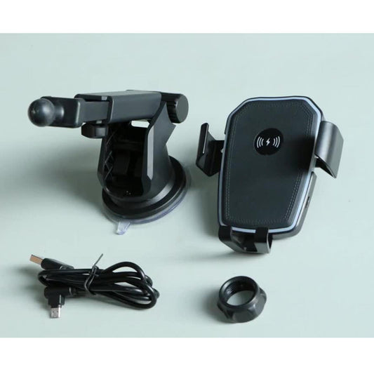 2 in1 Car Charger 10W Fast Charging Car Holder Mount Phone Holder for Phone Black