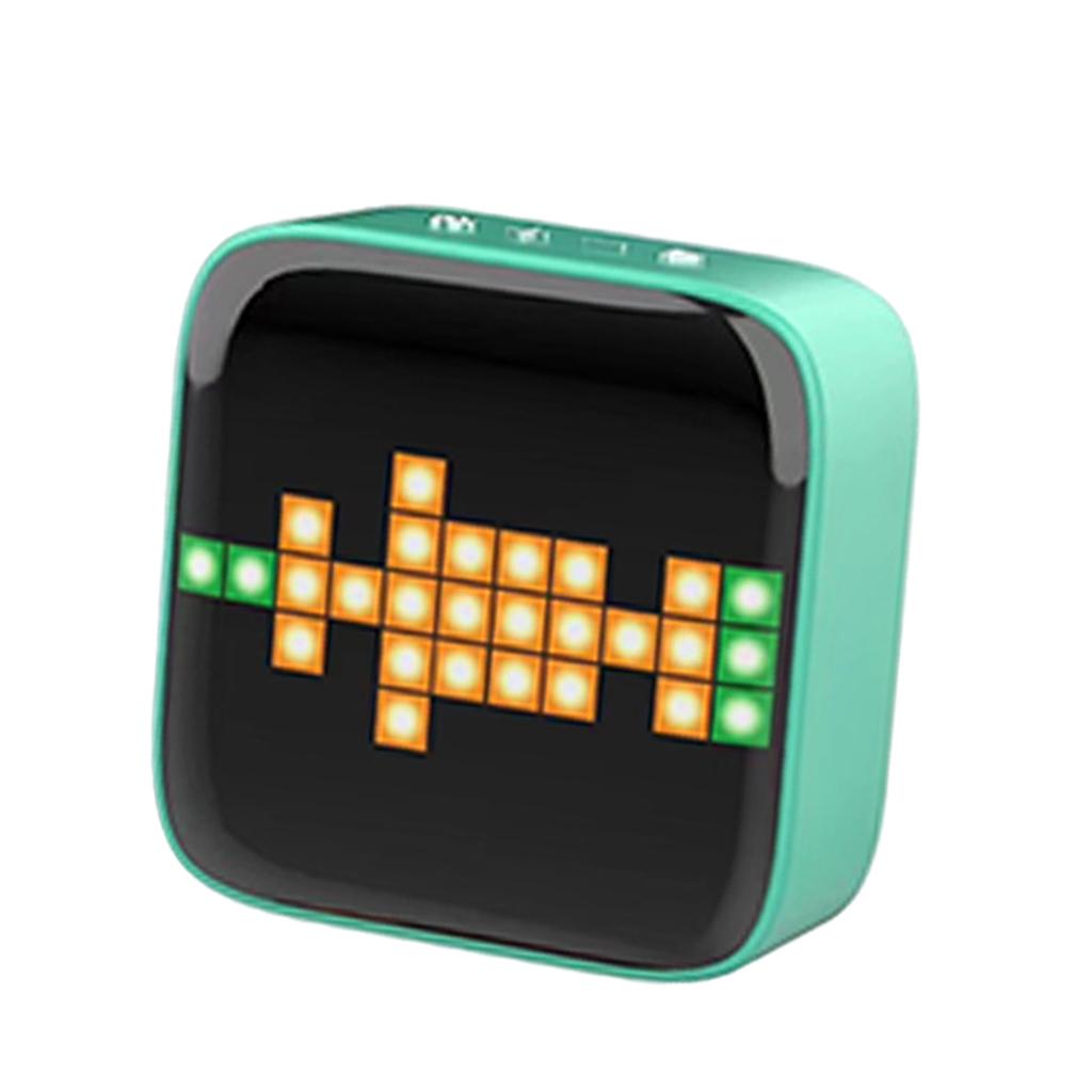 Portable Retro Bluetooth Pixel Art Speaker Outdoor Fashionable Green