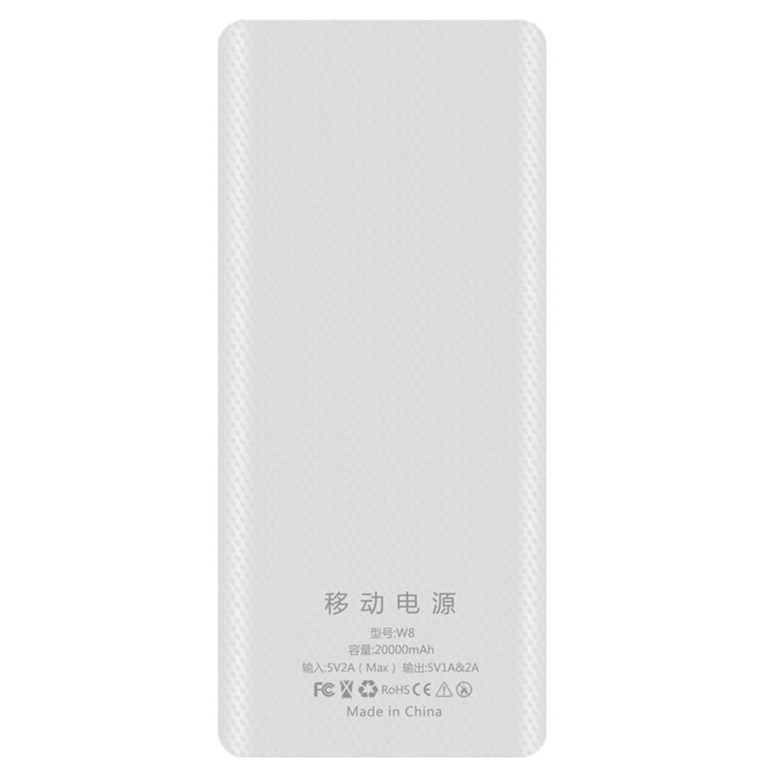 8 x18650 Power Bank Case Dual USB for All USB Devices Fast Charging Blue 2A
