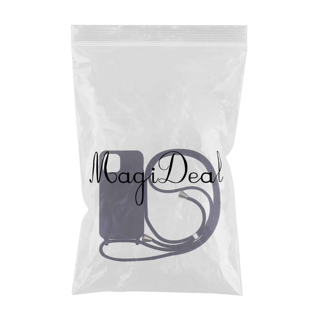 Phone Shell with Lanyard Set for Smartphones for Phone 12Pro Dark Blue