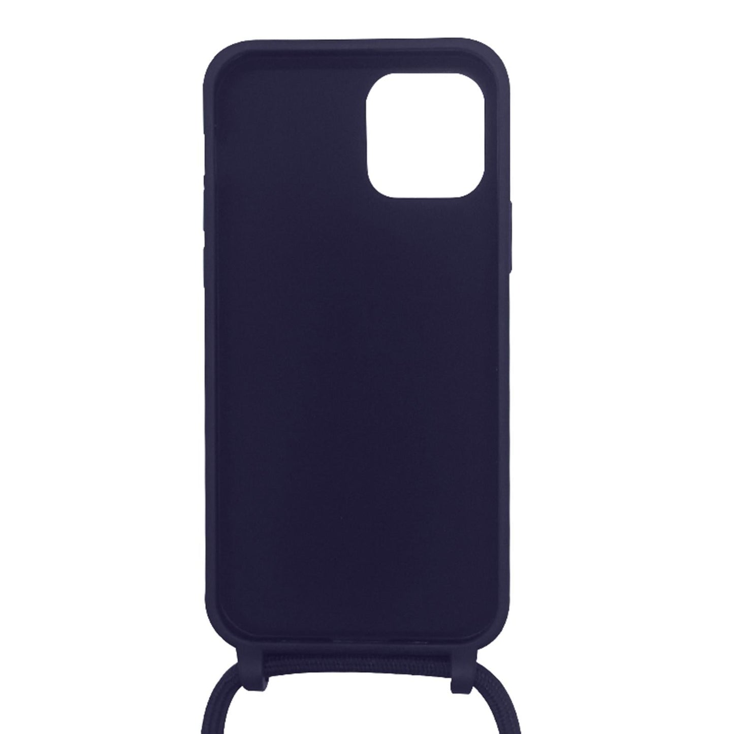 Phone Shell with Lanyard Set for Smartphones for Phone 12Pro Max Dark Blue