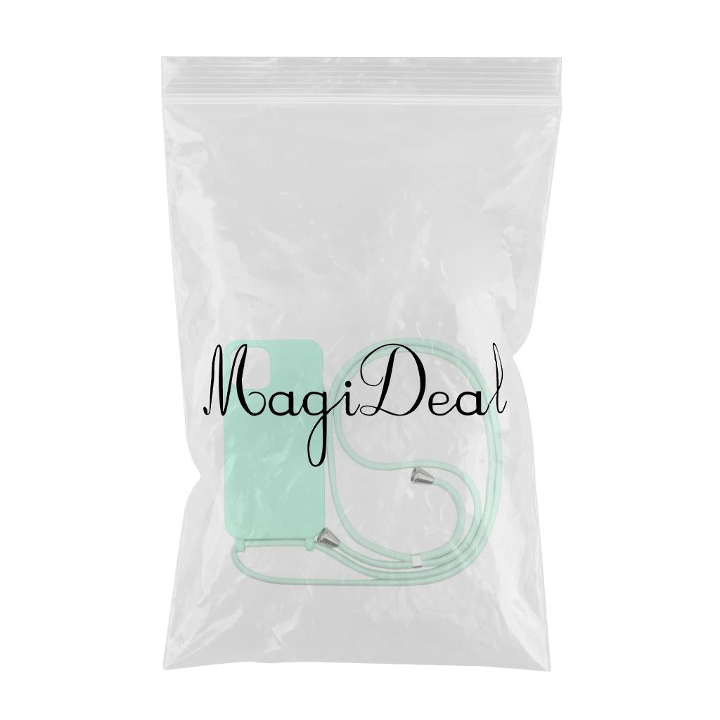 Phone Shell with Lanyard Set for Smartphones for Phone 12Pro Max Light Green