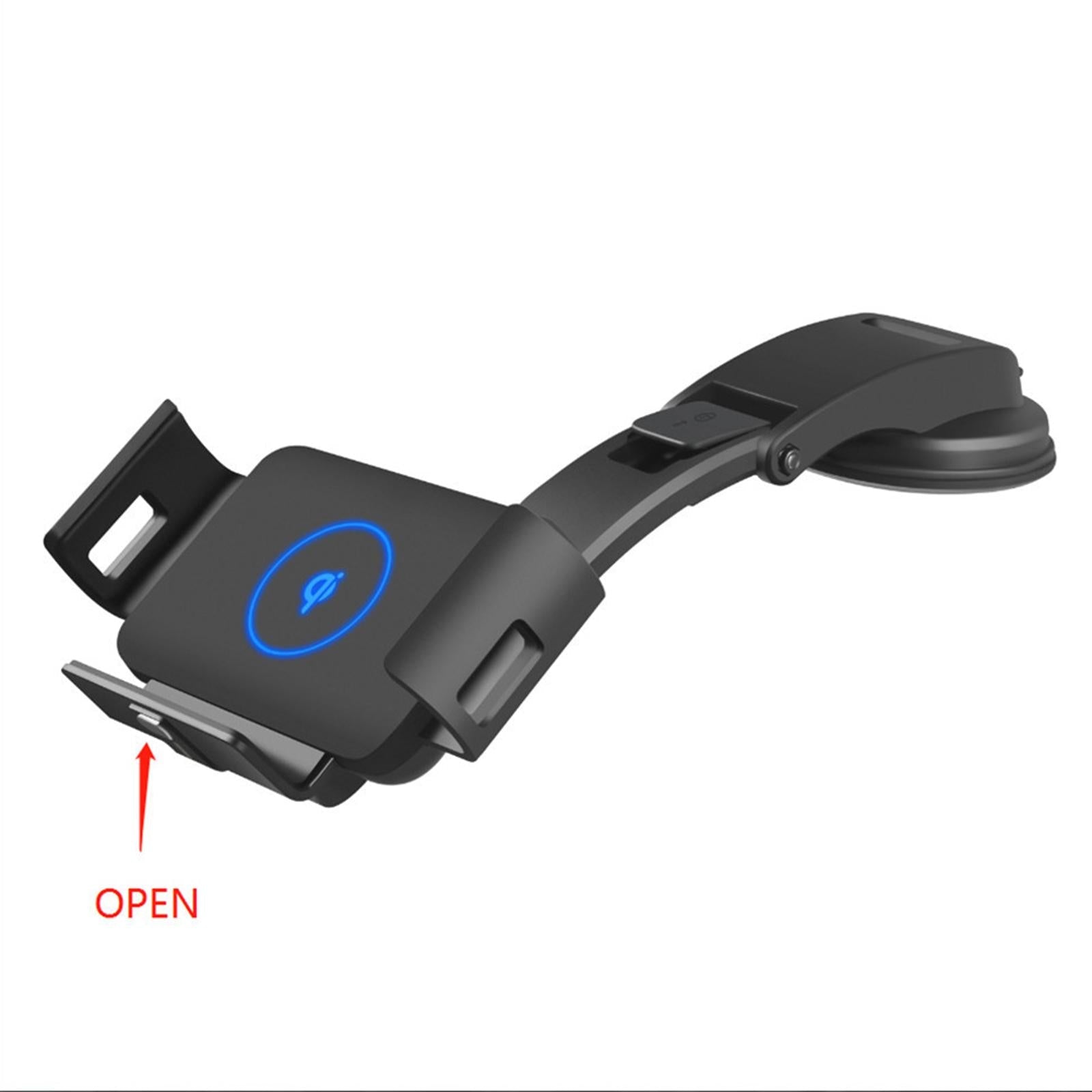Practical Wireless Car Charger Car Mount Auto Clamping for Most Phones Trips