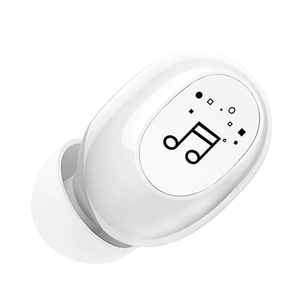 Mini In-Ear Wireless Earphone Headset Touch Control for Phones Hiking White