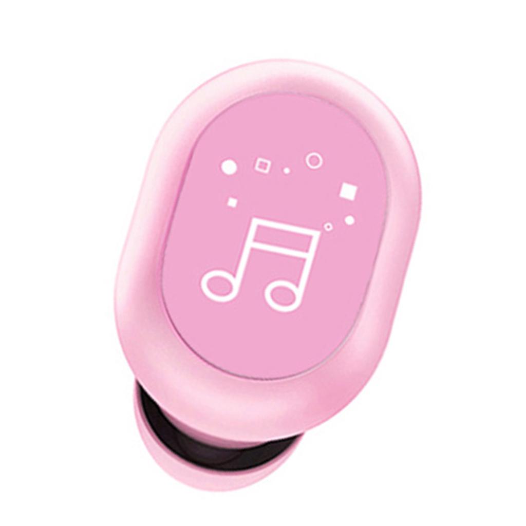 Mini In-Ear Wireless Earphone Headset Touch Control for Phones Hiking Pink
