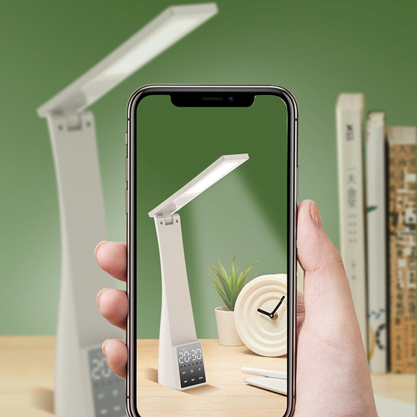 Wireless Bluetooth Desk Lamp LED Light Table with Speaker Office  black
