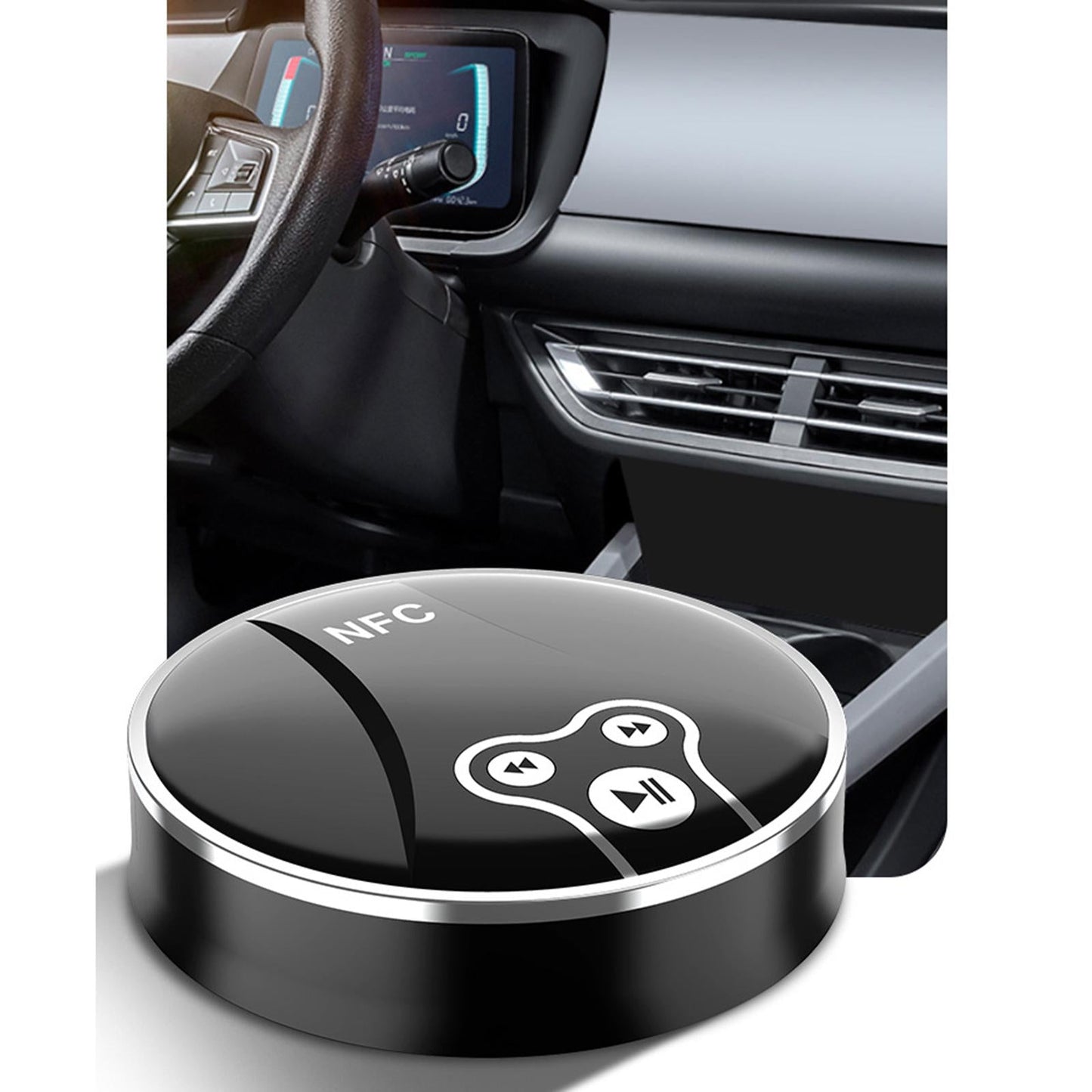 Mini Transmitter Receiver Bluetooth 5.0 NFC Audio Adapter for Car Speaker