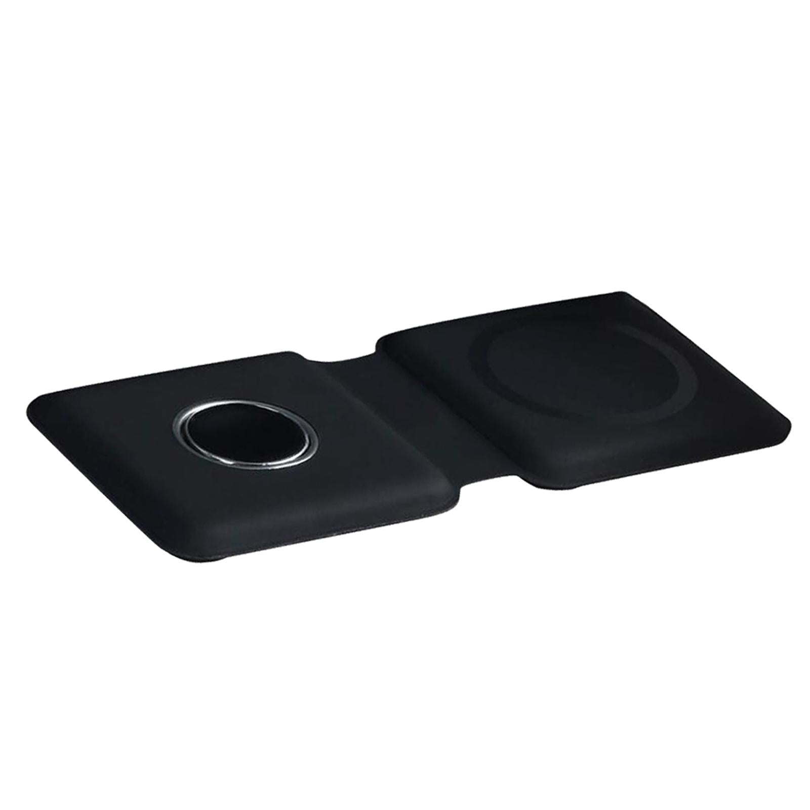2 in 1 Wireless Charger 15W Charger Station for 12 Max Pro for iWatch Black