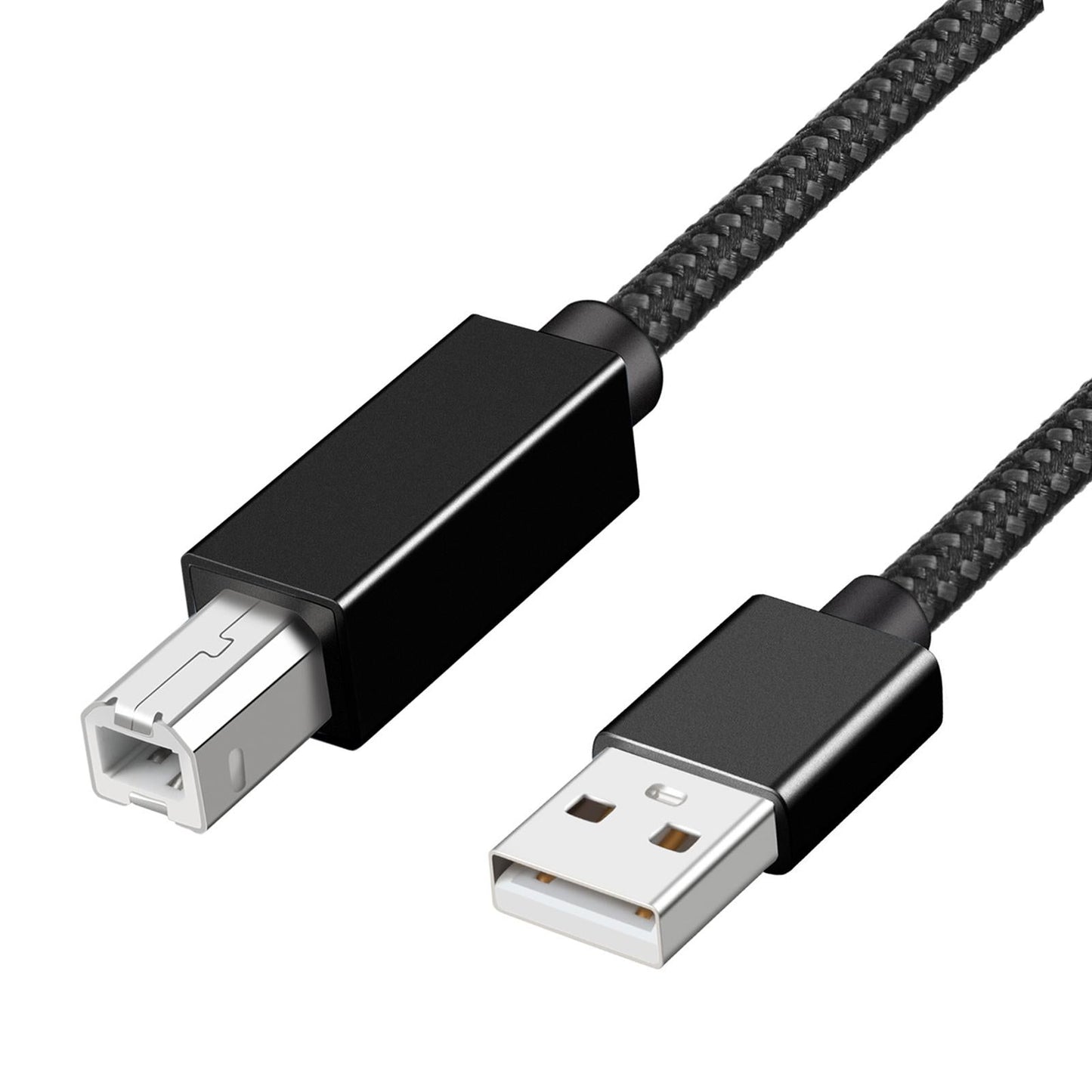 Printer Cable Line A Male to B Male High Speed Cord Black USB2.0 2m