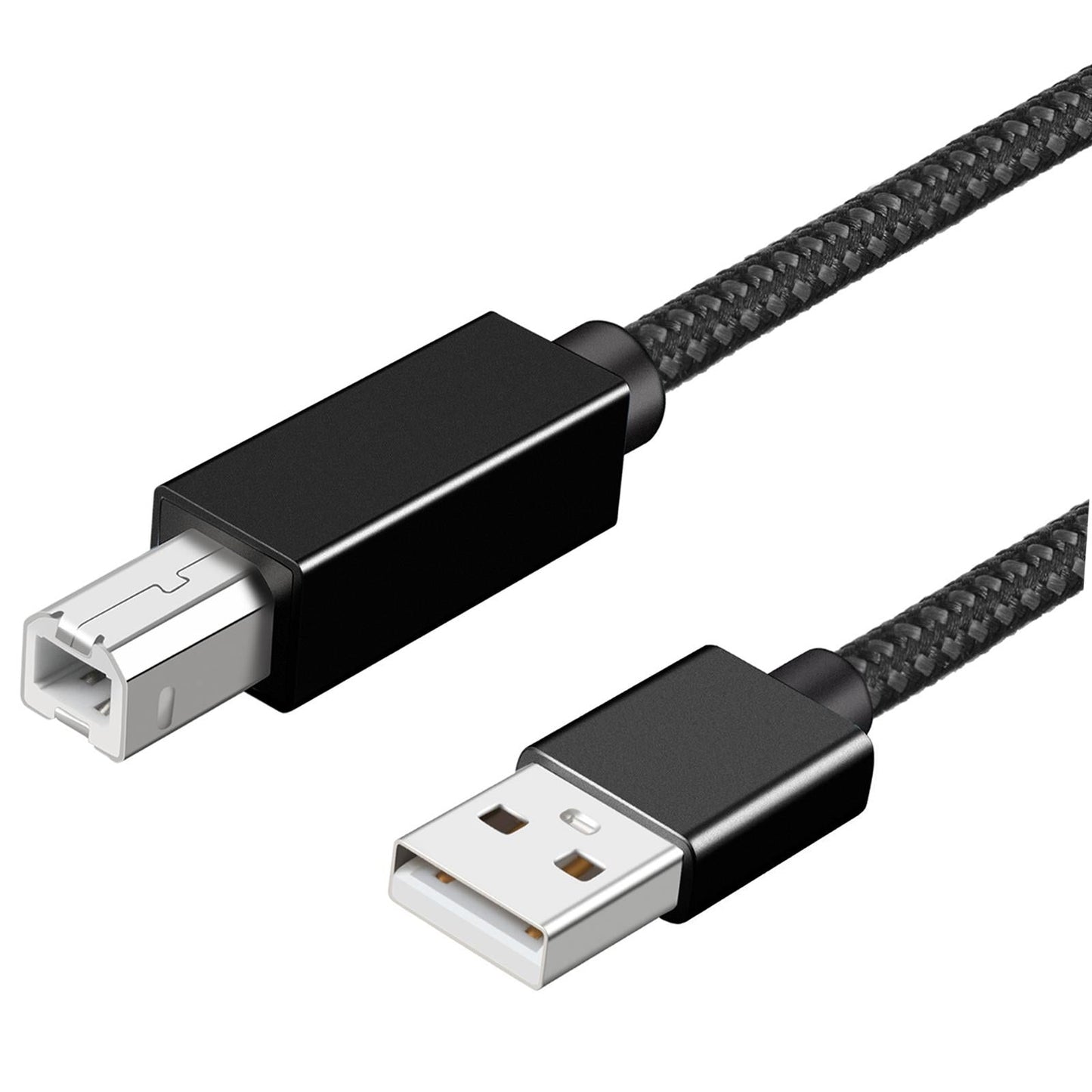 Printer Cable Line A Male to B Male High Speed Cord Black USB2.0 2m