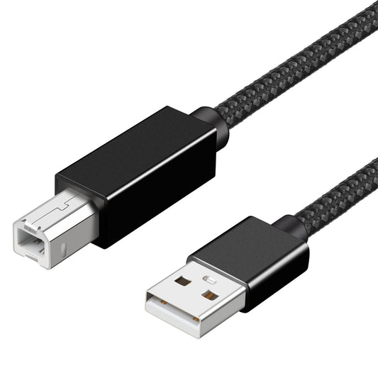 Printer Cable Line A Male to B Male High Speed Cord Black USB2.0 3meter