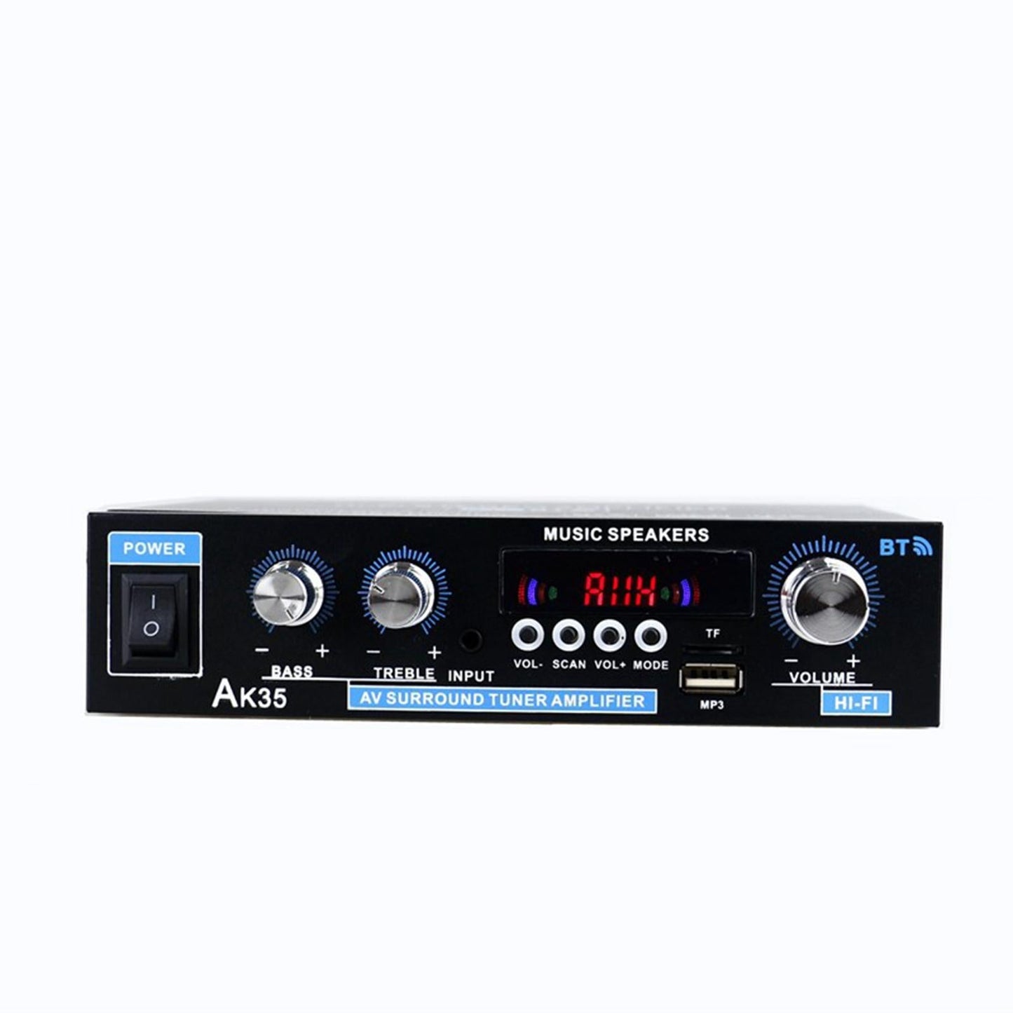 AK35 90W + 90W Audio Power Amplifier Speaker Amp 2-Channel for Car MP3 EU