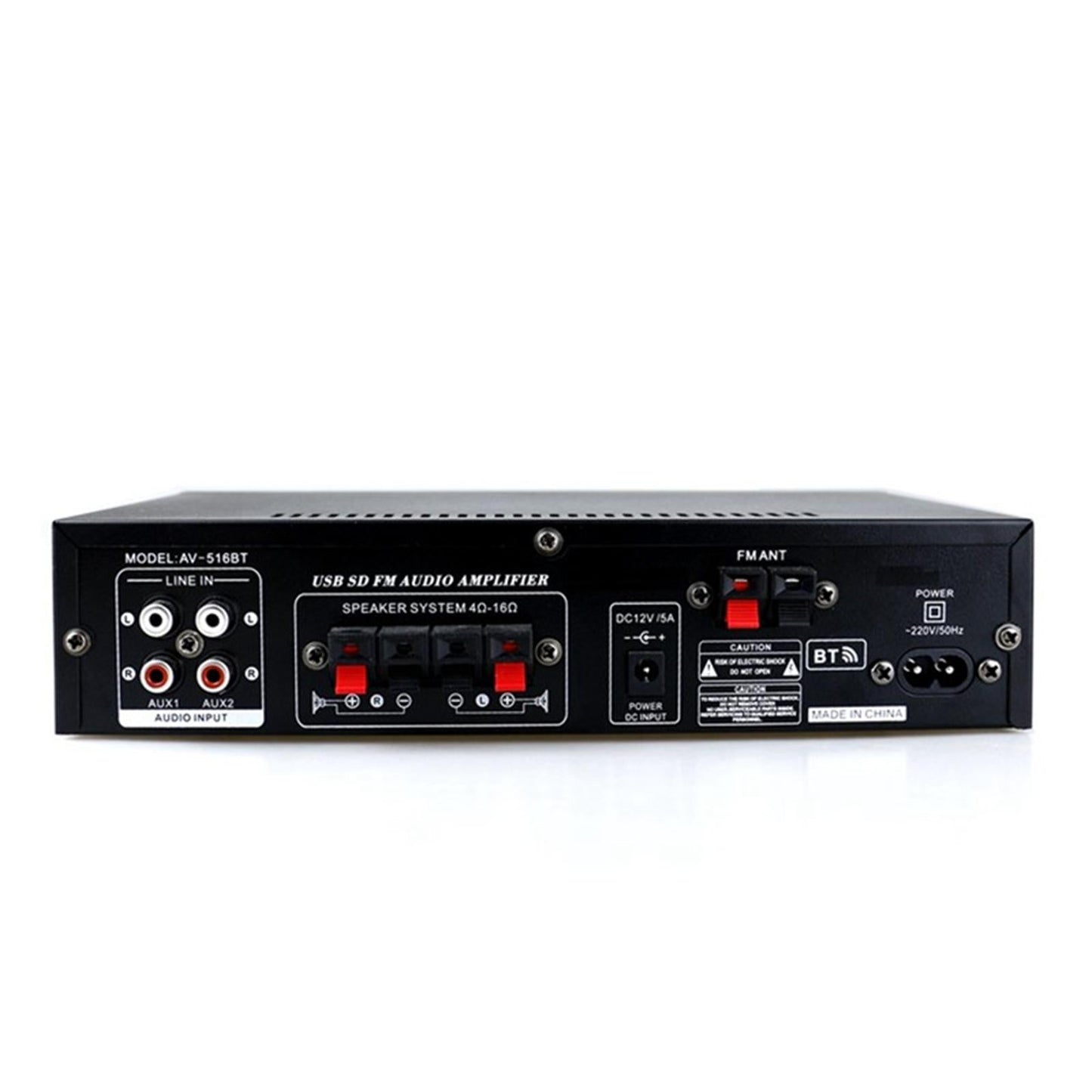 Bluetooth Audio Amplifier with Remote Control for Home Speakers Desktop