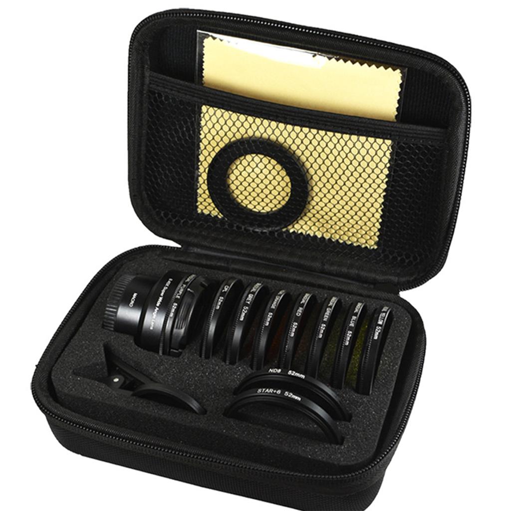 Clip On Moble Phone Lens Set Anti Distortion for Most Smartphones 12 In 1