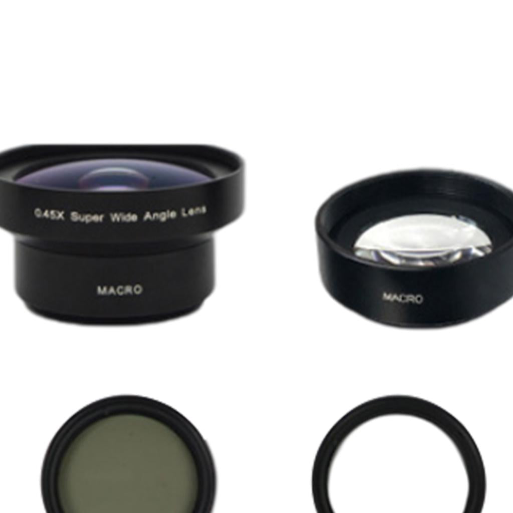 Clip On Moble Phone Lens Set Anti Distortion for Most Smartphones 3 In 1