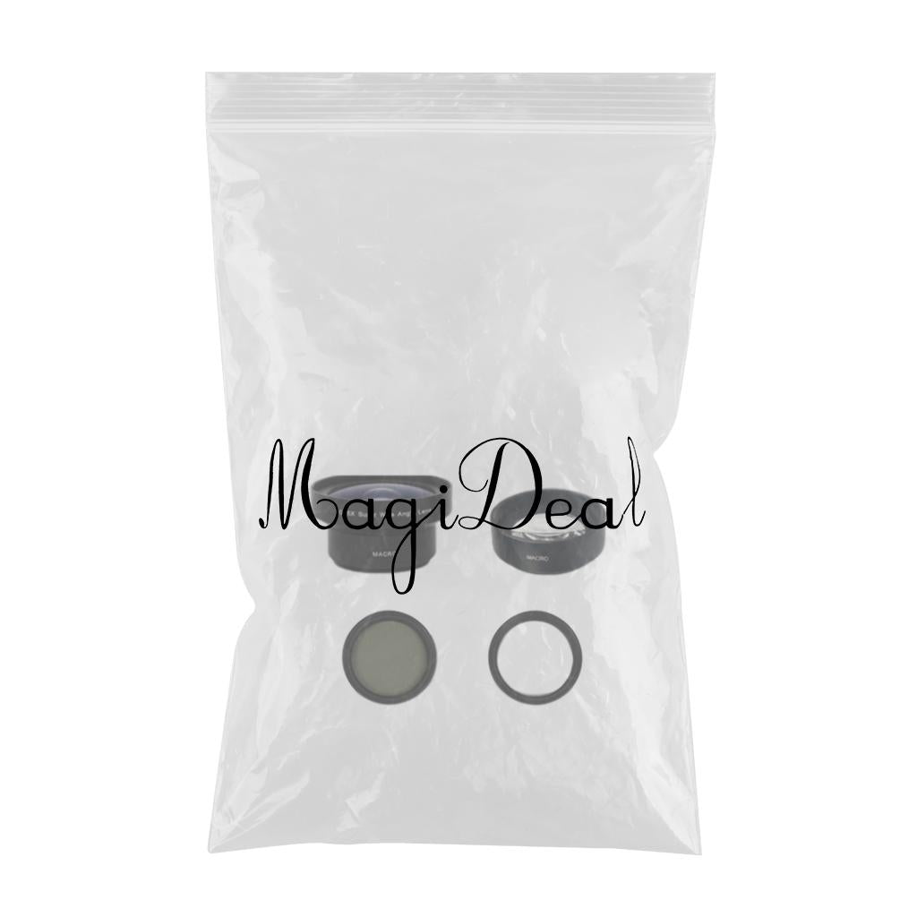 Clip On Moble Phone Lens Set Anti Distortion for Most Smartphones 3 In 1