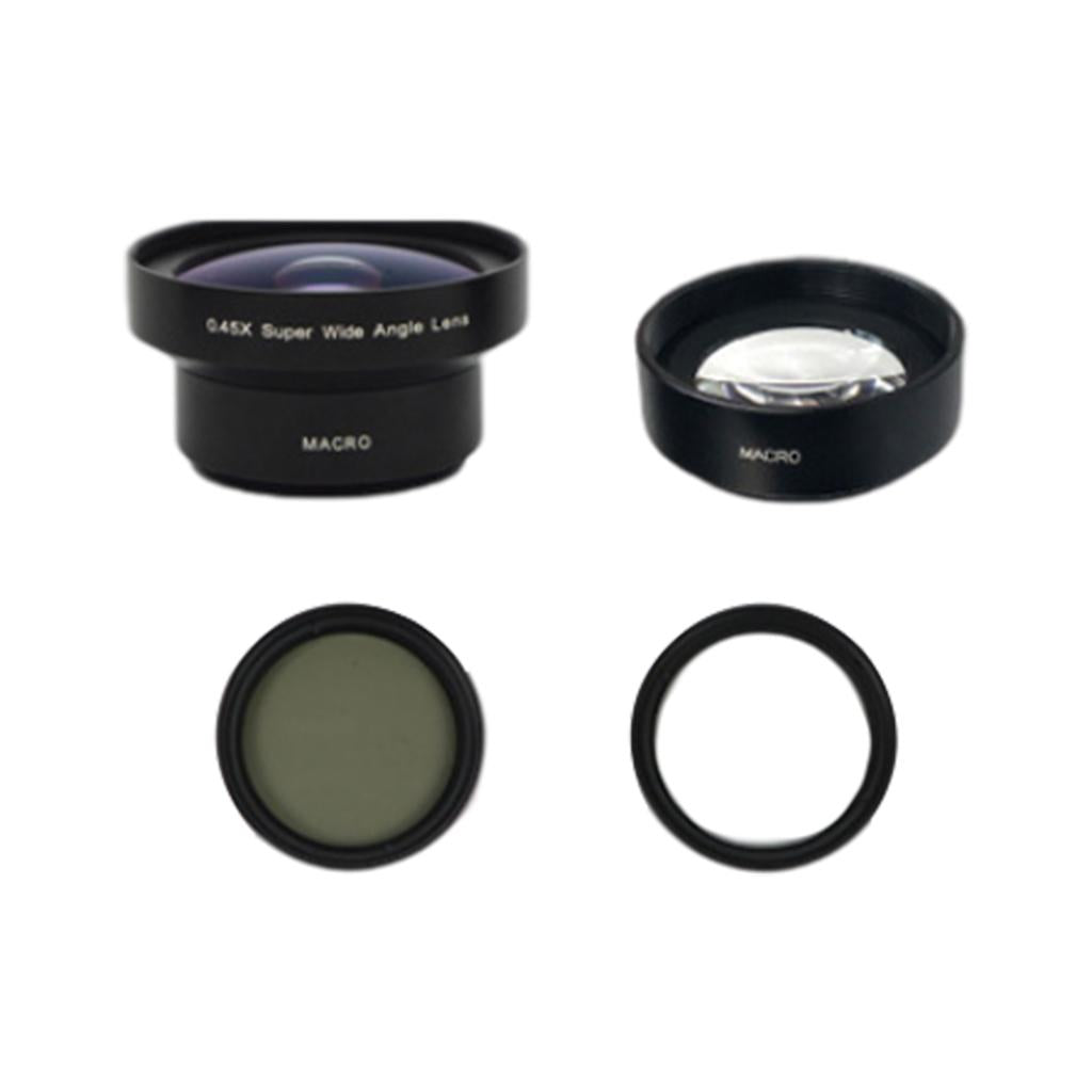 Clip On Moble Phone Lens Set Anti Distortion for Most Smartphones 3 In 1