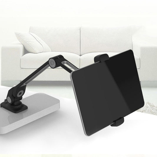 Tablet Stand Adjustable With Clip 360 Rotating Universal Tablet White
